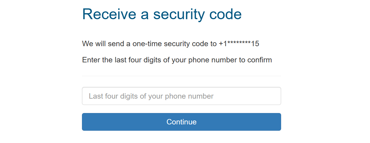 security code